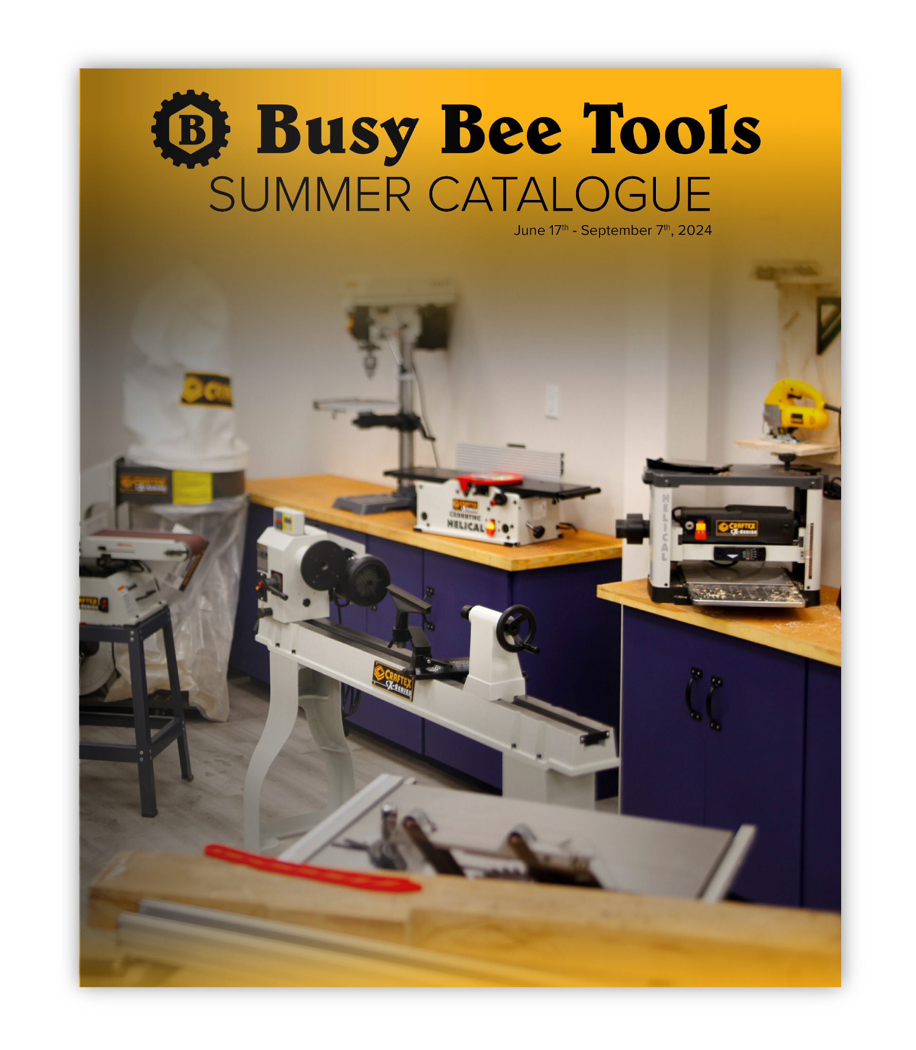 Busy Bee Tools Summer Catalogue digital publication design case study